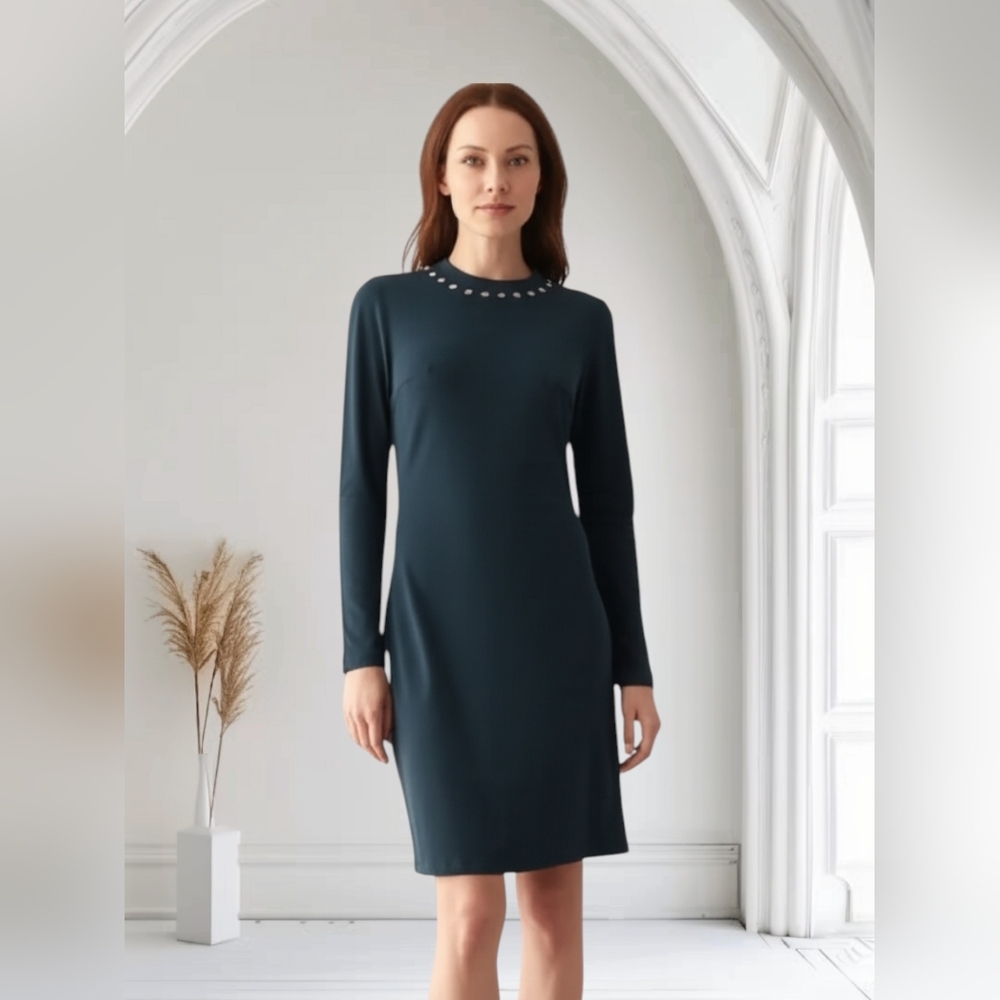 #139 Michael Kors Dark Green Size Extra Small Dress